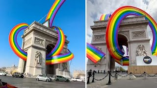 Pride Month: Ist der riesige Regenbogen am 'Arc de Triomphe' in Paris echt oder ein Fake? by stern 1,205 views 10 months ago 1 minute, 34 seconds