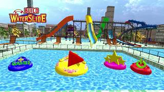 Water Slide Build & Adventure Craft Construct Ride - Android Gameplay screenshot 1