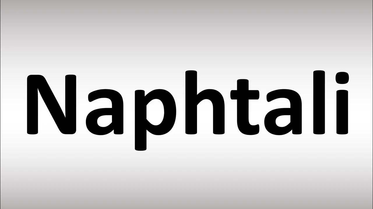 How to Pronounce Naphtali? (BIBLE) YouTube