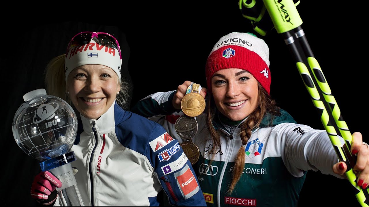 Dorothea Wierer and Kaisa Mäkäräinen