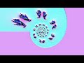 (phoenix Julia Fractal parade) morph power -20 to 20 