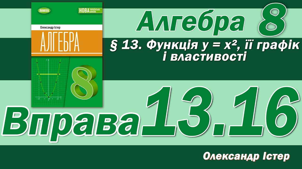 Істер Вправа 13.16. Алгебра 8 клас