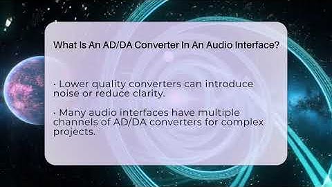 What Is An AD/DA Converter In An Audio Interface? - Music Producer Mastery
