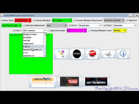 ~CoD4 MWR~ Custom Create-A-Class Program [Bully@WiiPlaza]