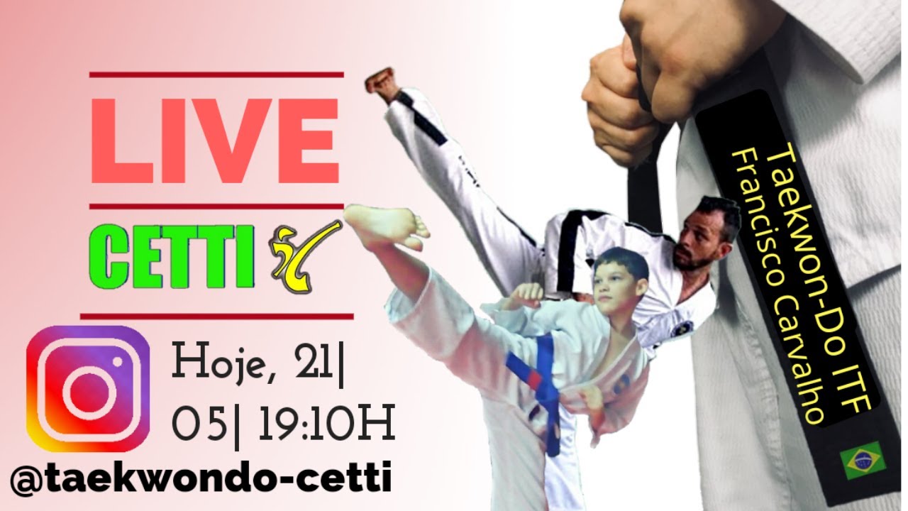 🔴 LIVE 1 TaekwonDo em casa Exercícios Fundamentais Faixa Branca