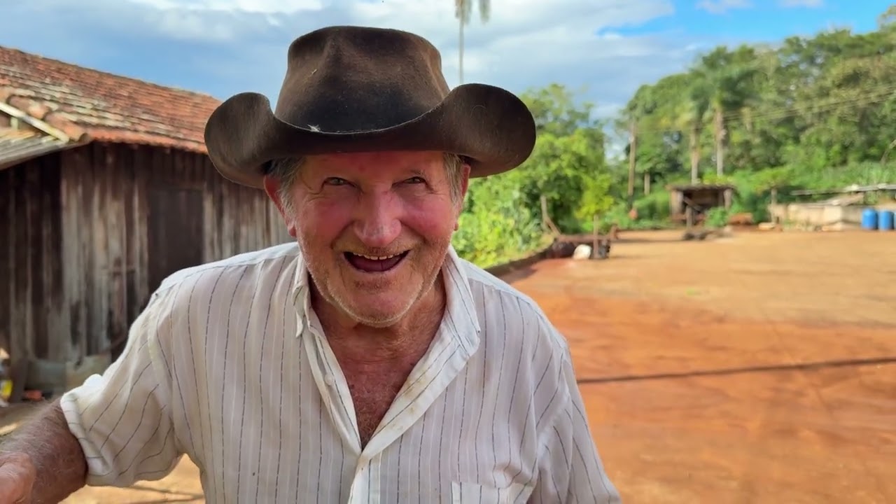 Com 87 Anos vive como Antigamente na roça Só compra o que não produz no Sitio 