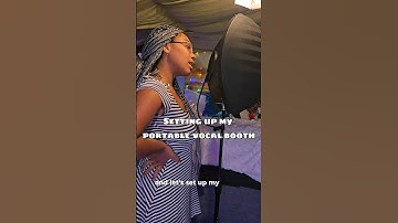 Setting up my Aston Halo portable vocal booth!