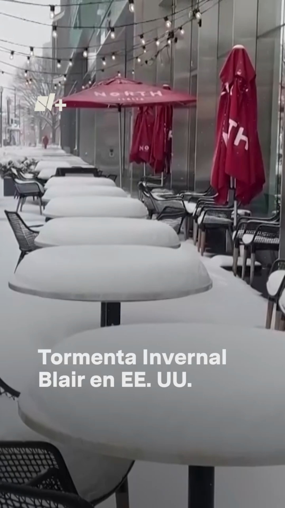 Tormenta invernal Blair en EE. UU. #nmas #shorts #eua #invierno