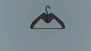 COMPACT HANGER, The World's most space saving hanger with adjustable hook on 3 levels. Wealth