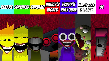 EVERY Incredibox Monster VOICE From Incredibox SPRUNKI RETAKE! All New Mod Versions Comparison