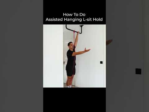 Teaching You How to Do An Assisted Hanging L-Sit Hold 🔥 #assisted #hanging #lsit #calisthenics