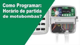 #4 Como programar o horário de partida de bomba do Controlador Rain Bird ESP TM2