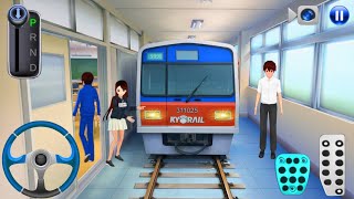 3D Driving Class Gameplay 🚆 Train Inside School?! 😱 Ultra Realistic Graphics | GaMiNg WiTh ArYaN screenshot 3