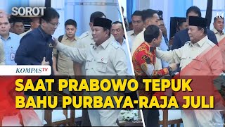 Saat Presiden Prabowo Tepuk Pundak Menteri Purbaya–Raja Juli di Penyerahan Rp6,6 T Sitaan Satgas PKH
