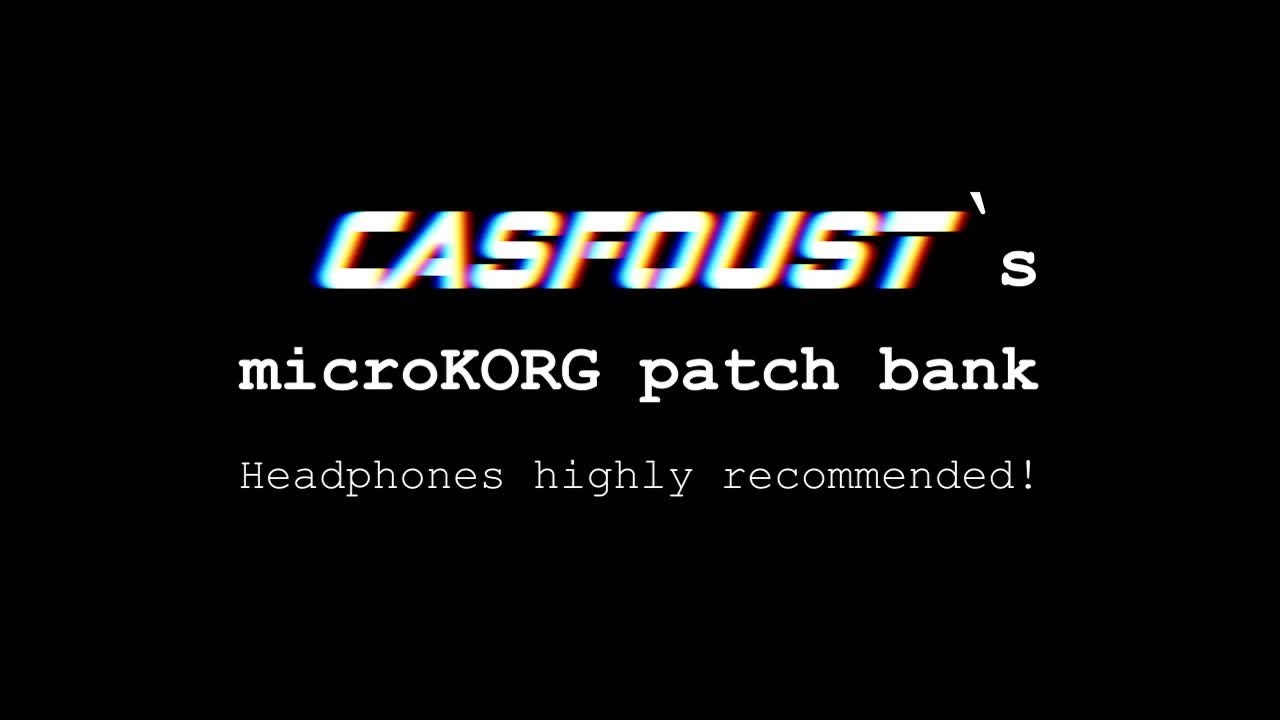 Casfoust's MicroKORG patches