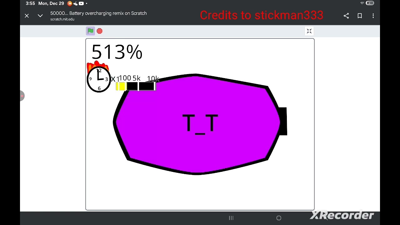 Battery overcharging from 0.1% to 50000% (credits to stickman333)