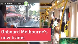 Onboard Melbourne's new E Class Tram