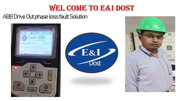 ABB VFD run without a motor, ABB VFD output phase loss fault solution, VFD 3381 fault code  solution