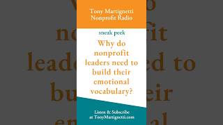 Why do nonprofit leaders need to build their emotional vocabulary?
