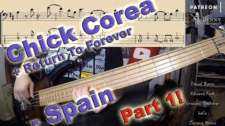 Video thumbnail of "Chick Corea - Spain [PART ONE] - with notation and tabs"