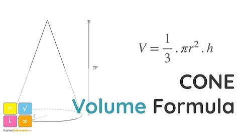 Cone Volume Formula and Example