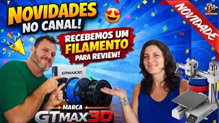 Impressão 3D - Chegaram Filamentos novos para REVIEW. GTMAX3D. Será que é bom?