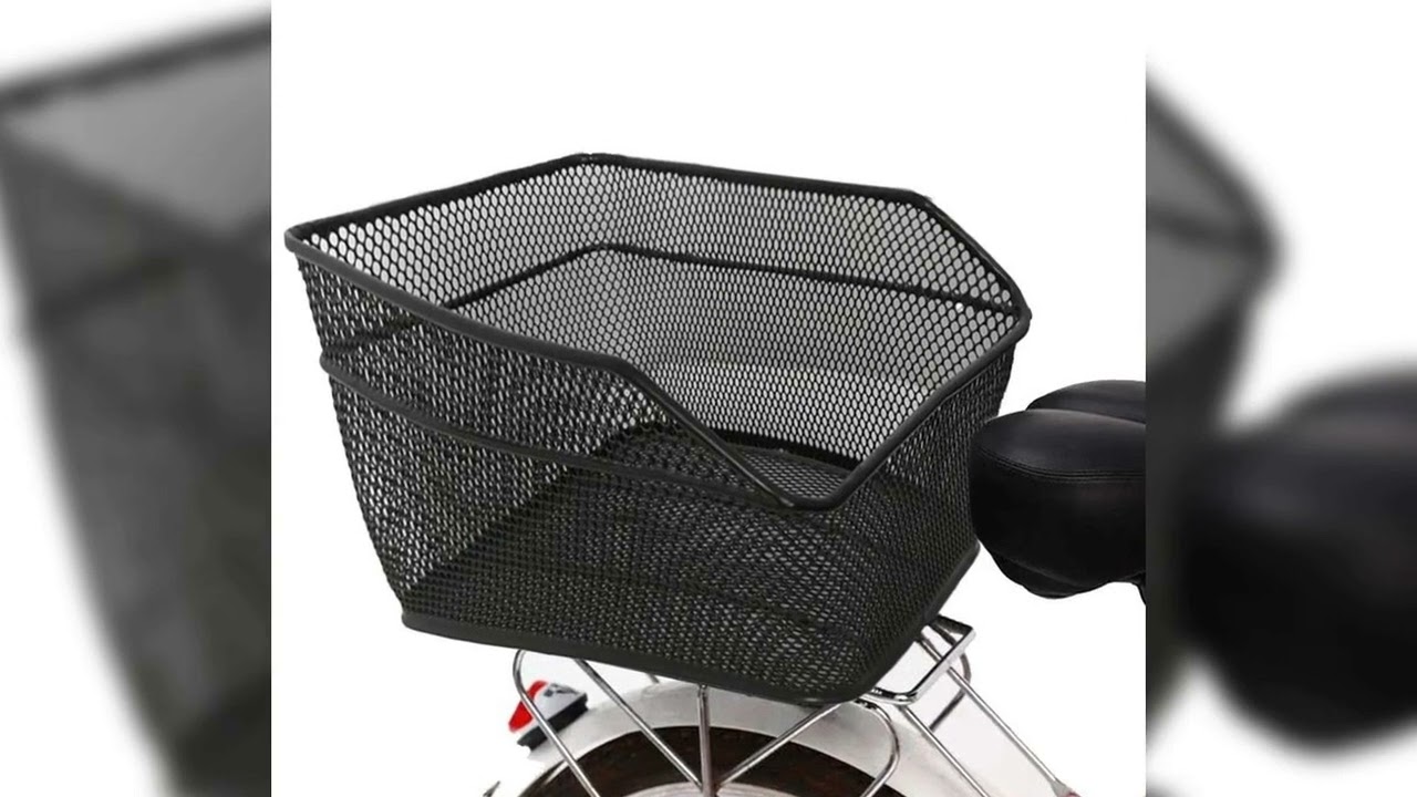 A must-have product! Metal Bike Basket Bike Cargo Basket Bike Basket Large Capacity Water Resistan