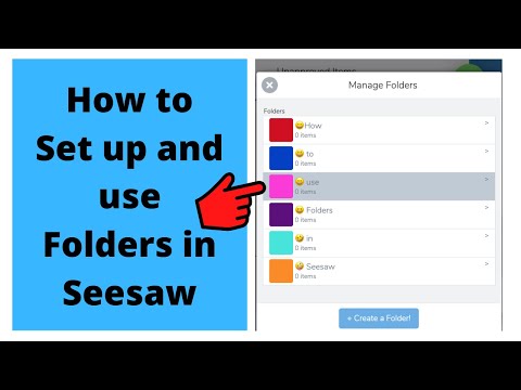Cara Mengatur dan menggunakan Folder di Seesaw