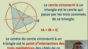 Triangle rectangle et cercle circonscrit