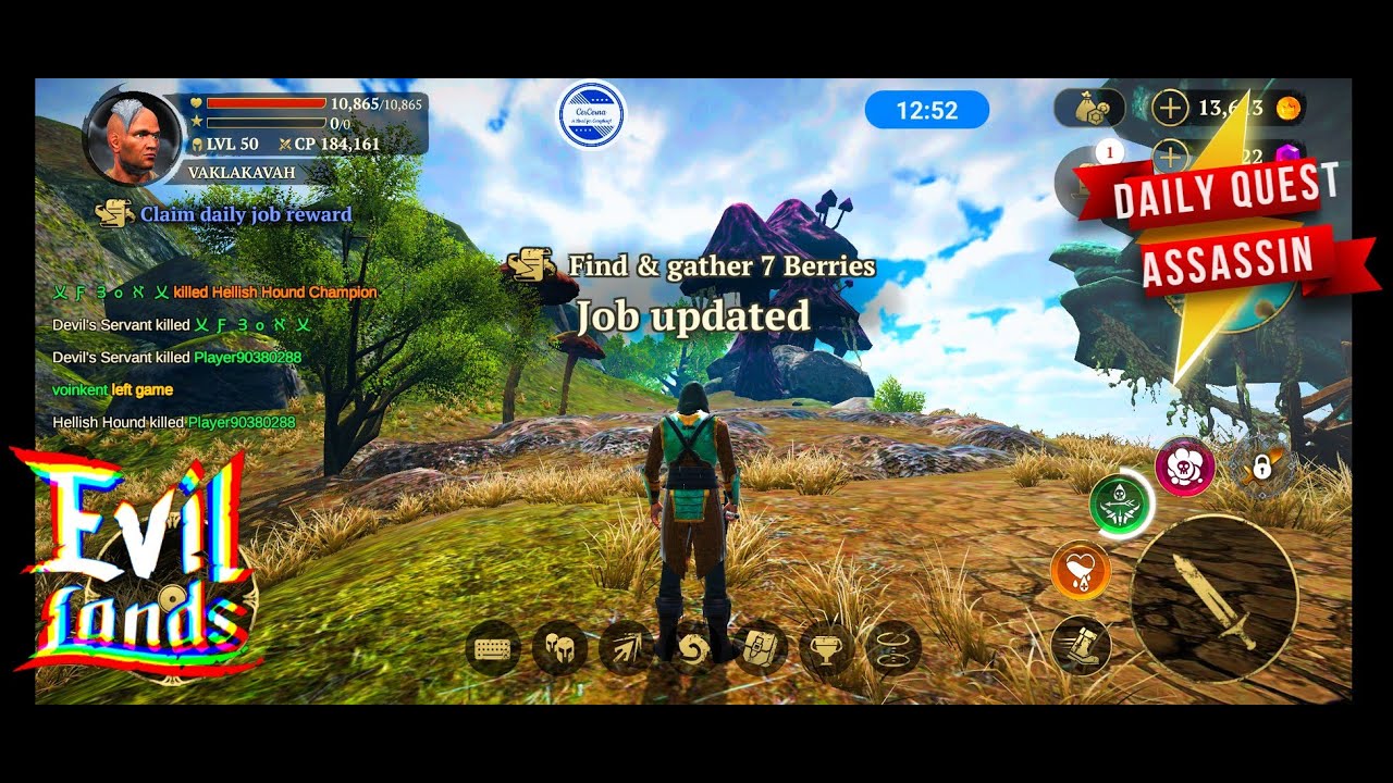EVIL LANDS | ASSASSIN | DAILY QUEST | 2ND JOB: 7 BERRIES IN BROADCOVE STRONGHOLD ISLAND | 05042021