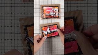 mixed media pages with sprays