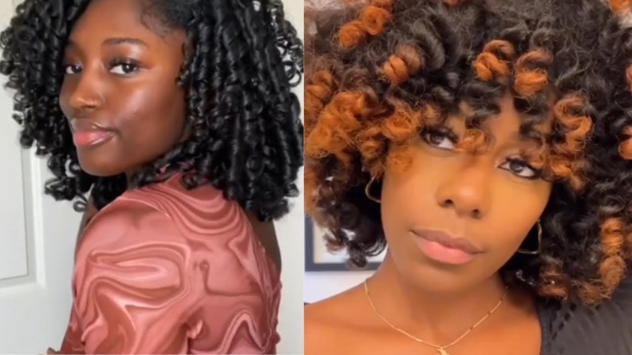 Boucles sans chaleur sur cheveux crépus