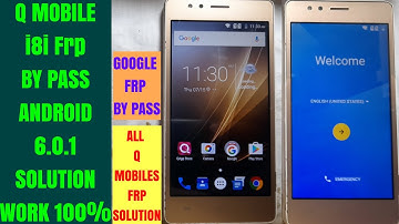 Q Mobile i8i Frp By Pass Android 6.0.1 Google Account Remove #solutions
