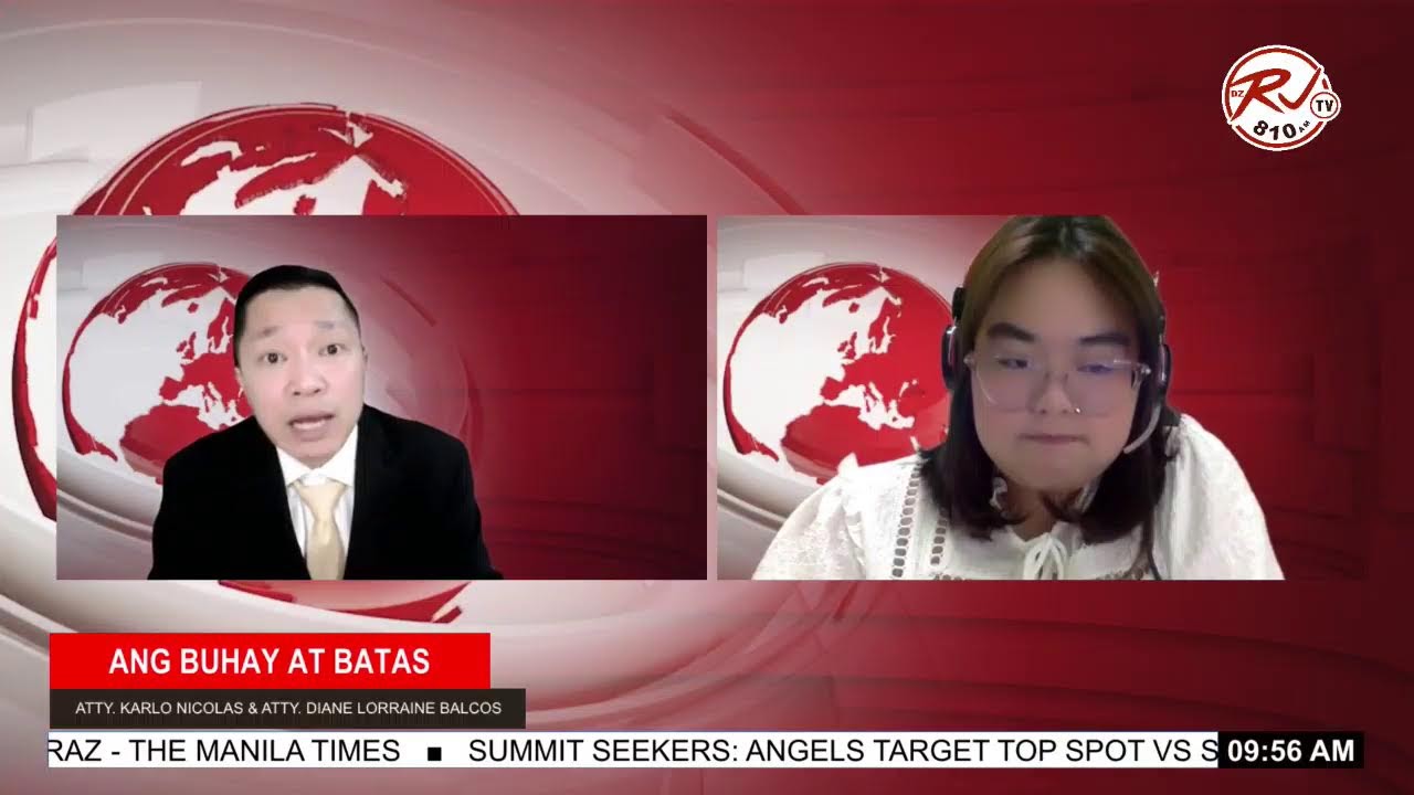 𝗔𝗻𝗴 𝗕𝘂𝗵𝗮𝘆 𝗔𝘁 𝗕𝗮𝘁𝗮𝘀 Hosted by Atty. Karlo Nicolas & Atty. Diane Lorraine Balcos  - February 04, 2025