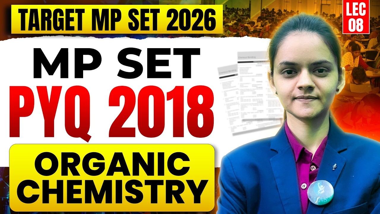 Organic Chemistry | MP SET Chemistry 2026 | Important PYQ Practice | Lec-8 | IFAS