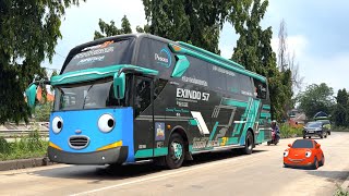Wadidaw Ada Truk Kontainer Besar Truk Tangki Bus Telolet Basuri Mirip Tayo Dan Kawan Kawan