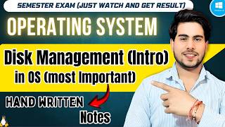 Operating System Disk Management Full Tutorial | Easy Notes + Examples
