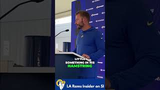 Los Angeles Rams HC Sean McVay on Team Injury Report