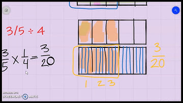 Dividing a fraction by a whole number by using bar models