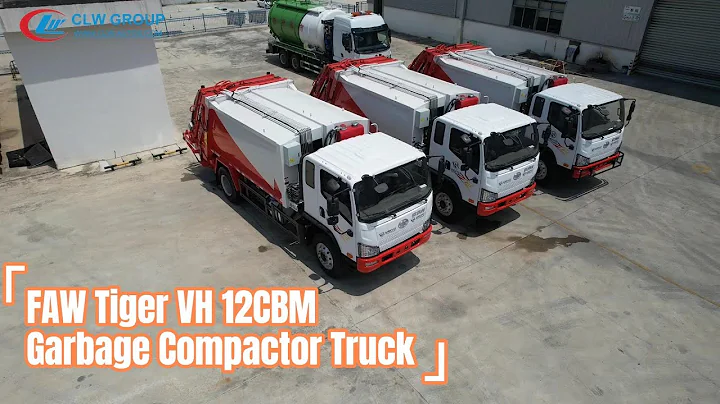 FAW Tiger VH 4X2 160HP Garbage Compactor Truck 12CBM Compression Garbage Truck