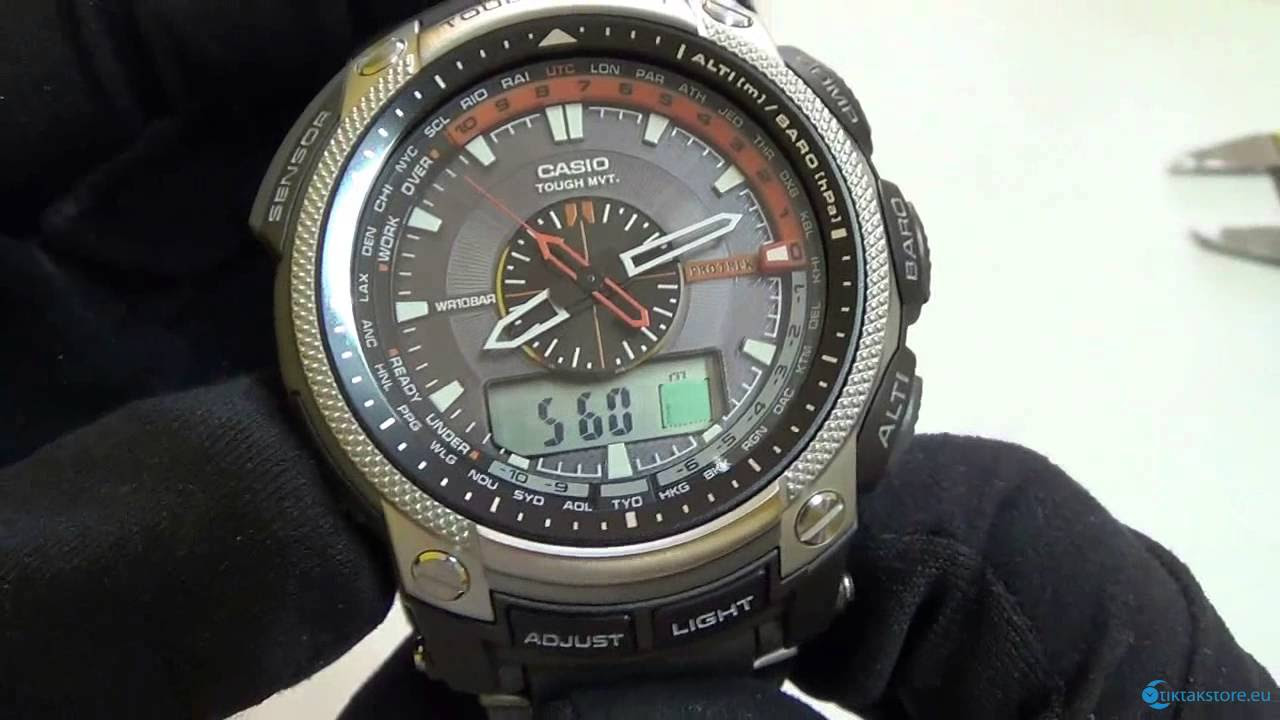 Casio ProTrek PRW-5000-1E - YouTube