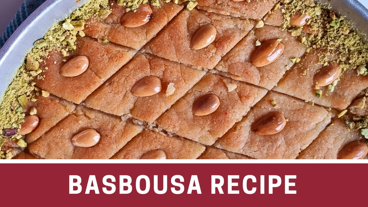 Basbousa | Middle Eastern Semolina Cake