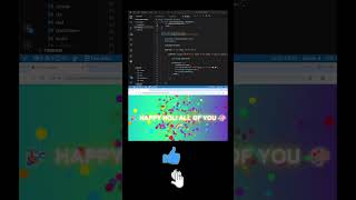Holi Celebration Animation 🌈🎉Made with HTML, CSS & JavaScript 💻🔥#holi #coding #webdesign #shorts