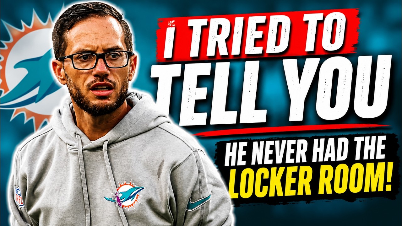 I Tried to Tell You… Mike McDaniel Never Really Had the Locker Room