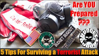 5 Tips For Surviving a Terrorist Attack -- Are YOU Prepared??? | Red Cross & Military Police Tips