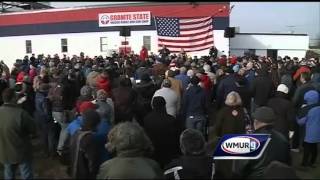 Cruz shoes protesters off stage at Hudson rally