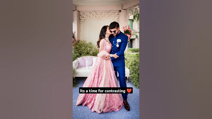 contrast outfit with your partner..#trending #shorts #new #engagement #couple #love #viralvideo #yt