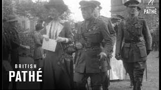 Lady Roberts Unveils Memorial To Her Husband Lord Roberts  (1914)