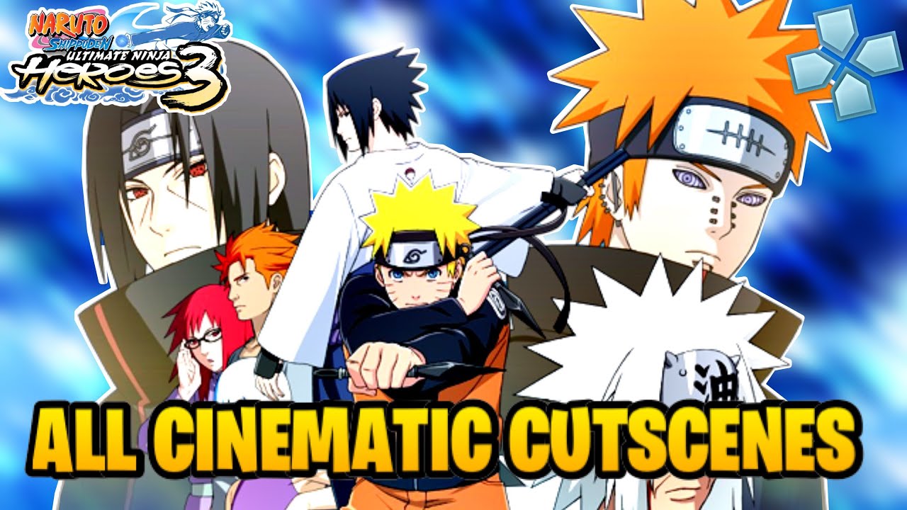Naruto Ultimate Ninja 3 - All Cutscenes Remastered (4k) 
