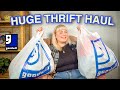 I WENT TO 4 THRIFT STORES IN ONE DAY and bought EVERYTHING *HUGE Thrift Haul*